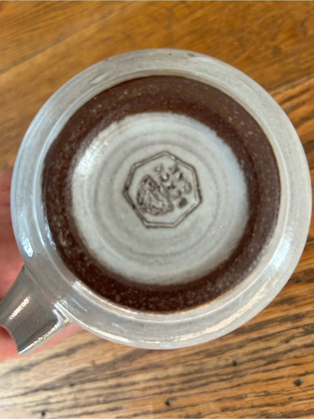 Magnolia Pottery Mug Coffee Cup Grey Clay Black Oak Art Waco Texas